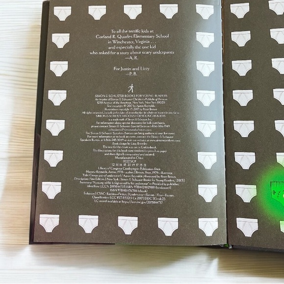 2/$25 NEW Creepy Pair of Underwear! Jasper Rabbit Hard Cover Picture Book - Picture 5 of 11